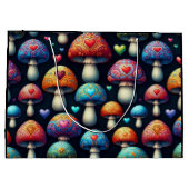 Mushroom Love Große Geschenktüte (Rückseite)