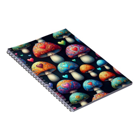 Mushroom Love Notizblock (Rechte Seite)