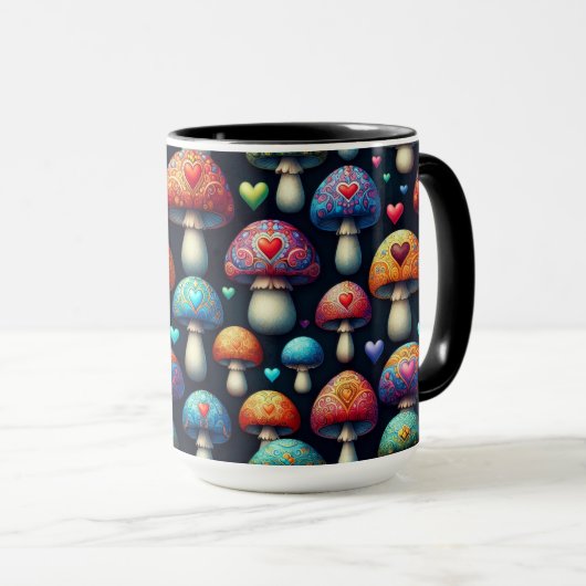 Mushroom Love Tasse (VorderseiteRechts)