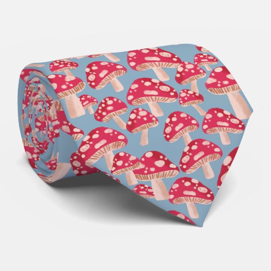 Mushroom Madness NeckTie Krawatte (Gerollt)