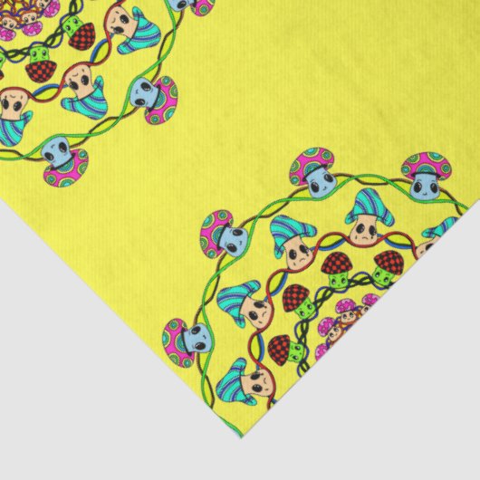 mushroom madness  seidenpapier (Detail)