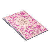 Mushroom Magenta Pink Notizblock (Rechte Seite)