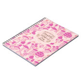 Mushroom Magenta Pink Notizblock (Linke Seite)