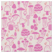 Mushroom Magenta Pink Stoff (Nahaufnahme)