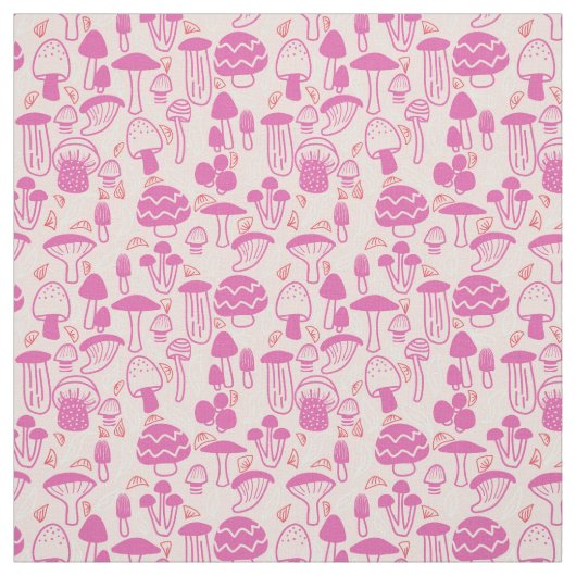 Mushroom Magenta Pink Stoff (Muster)