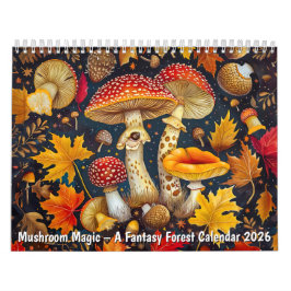 Mushroom Magic – A Fantasy Forest Calendar 2026 Kalender