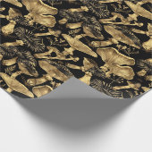 Mushroom Magic Dark Forest Geschenkpapier (Ecke)