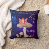 Mushroom Magic Fairy Verzauberte Niedliche Dekorat Kissen (Decke)