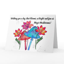 Mushroom Magic Geburtstagskarte
