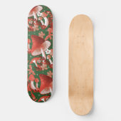 Mushroom Magic Red and Green Skateboard (Vorderseite)