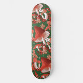 Mushroom Magic Red and Green Skateboard (Vorderseite)