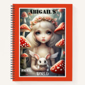 Mushroom Magical Fantasy Fairy Notizblock (Vorderseite)