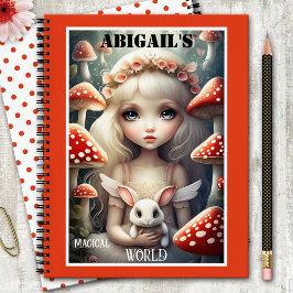 Mushroom Magical Fantasy Fairy Notizblock