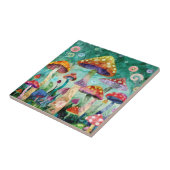 Mushroom Magical Forest Fliese (Seite)