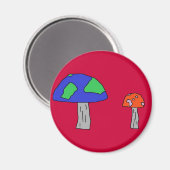 Mushroom-Magnet Magnet (Vorderseite/Rückseite)