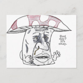 Mushroom Man Therapy Feiertagspostkarte