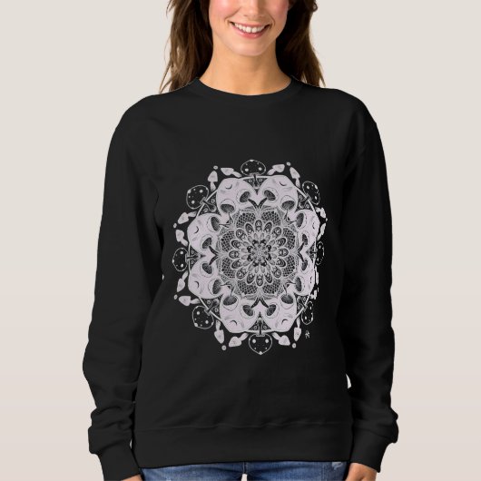 Mushroom Mandala Sweatshirt (Vorderseite)