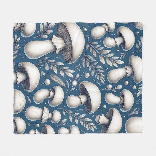 Mushroom Meadow Fleecedecke (Vorderseite (Horizontal))