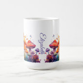Mushroom Meadow Personalisiert Kaffeetasse (Mittel)