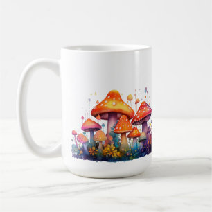 Mushroom Meadow Personalisiert Kaffeetasse