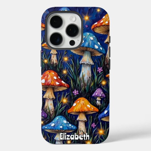 Mushroom Medley Field Case-Mate iPhone Hülle (Rückseite)