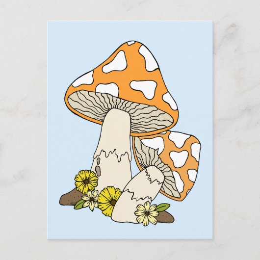 Mushroom Mini Art oder Postkarte (Vorderseite)