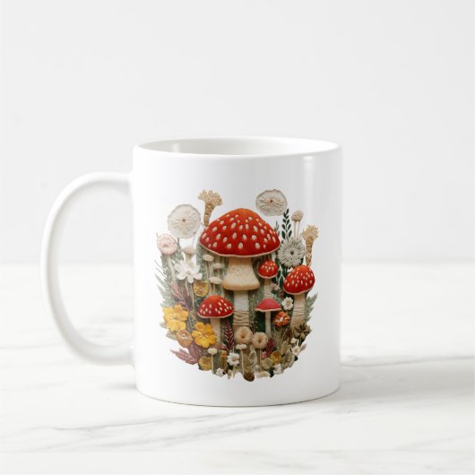 Mushroom Monogram Kaffeetasse (Links)