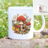 Mushroom Monogram Kaffeetasse
