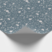 Mushroom Moon Dragonfly Niedliches Herbstmuster Bl Geschenkpapier (Ecke)