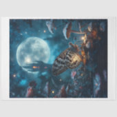 Mushroom Moon Moth Seidenpapier (Vorderseite)