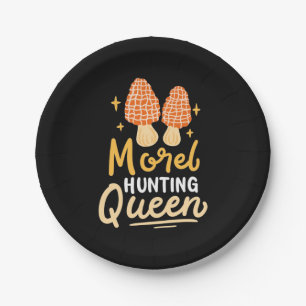 Mushroom Morel Jagdkönigin Pappteller