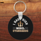 Mushroom Morel Lover High Morel Standard Schlüsselanhänger (Vorderseite)