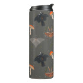 Mushroom Moth Butterfly Pattern Thermosbecher (Nach links gedreht)