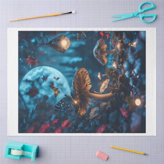 Mushroom Moth Seidenpapier (Basteln)