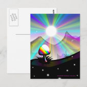 Mushroom Mountain Fantasy Postcard Postkarte (Vorne/Hinten)