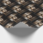 Mushroom Munchkin strahlt vor der Tür Geschenkpapier (Ecke)