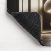 Mushroom Munchkin strahlt vor der Tür Mousepad (Ecke)