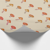 Mushroom Muster Ar Wrapping Paper Geschenkpapier (Ecke)