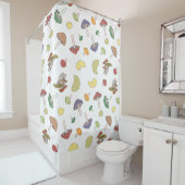 Mushroom-Muster Duschvorhang (Beispiel)