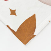 Mushroom-Muster Fleecedecke (Ecke)