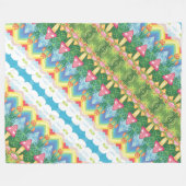 Mushroom-Muster Fleecedecke (Vorderseite (Horizontal))