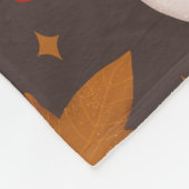 Mushroom-Muster Fleecedecke (Ecke)