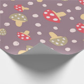 Mushroom-Muster Geschenkpapier (Ecke)
