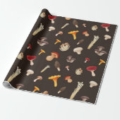 Mushroom-Muster Geschenkpapier (Ungerollt)