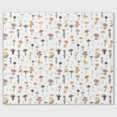 Mushroom-Muster Geschenkpapier (Flach)