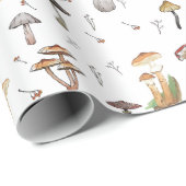 Mushroom-Muster Geschenkpapier (Rolleneckpunkt)
