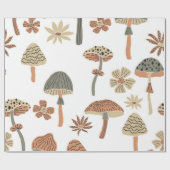 Mushroom-Muster Geschenkpapier (Flach)