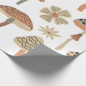 Mushroom-Muster Geschenkpapier (Ecke)