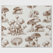 Mushroom-Muster Geschenkpapier (Flach)