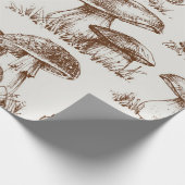 Mushroom-Muster Geschenkpapier (Ecke)